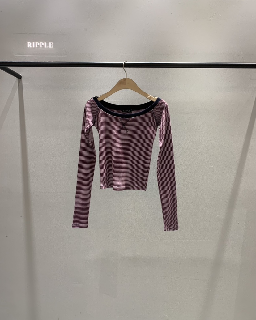 RIPPLE-P韓國代購女裝新品推薦熱賣職業真品休閑長袖T恤RIPPLE-P長袖T恤圖色1