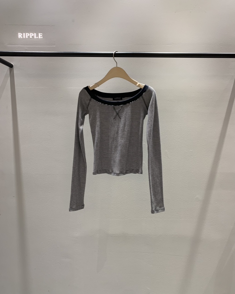 RIPPLE-P韓國代購女裝新品推薦熱賣職業真品休閑長袖T恤RIPPLE-P長袖T恤圖色2