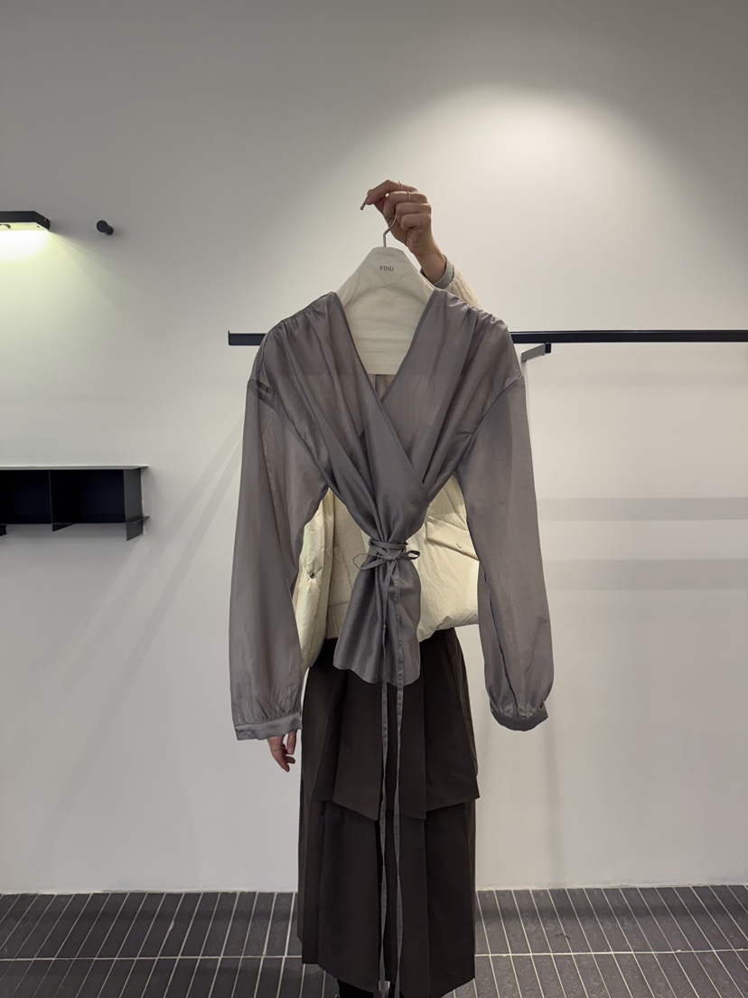 FIND-P東大門實拍女士新款時尚職業熱賣休閑襯衫蕾絲衫透明FIND-P襯衫/蕾絲衫圖色3