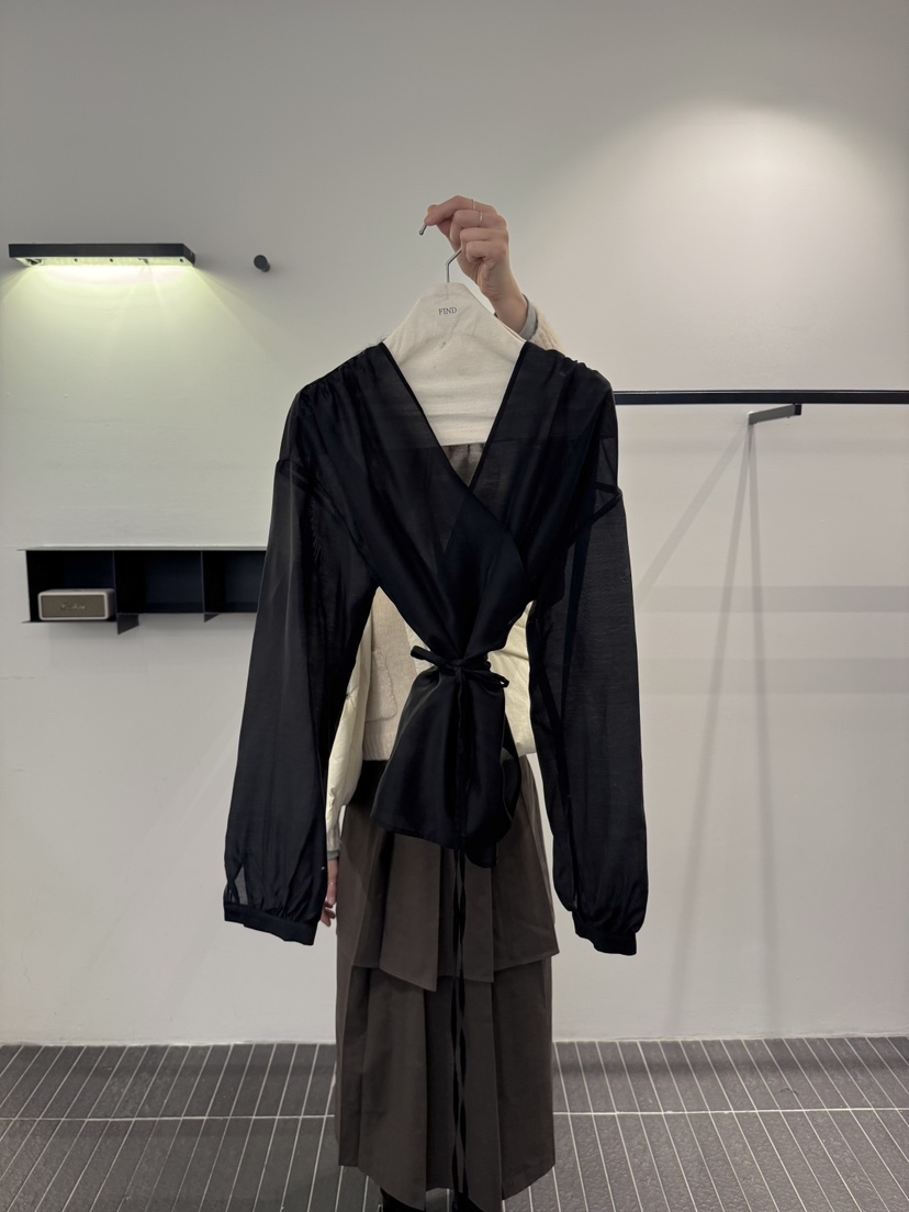 FIND-P東大門實拍女士新款時尚職業熱賣休閑襯衫蕾絲衫透明FIND-P襯衫/蕾絲衫圖色4