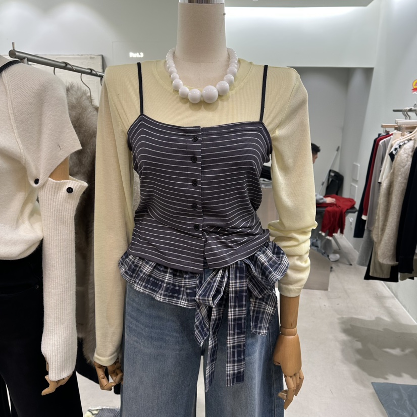 PART3韓國代購女士新品職業26春夏真品熱賣時尚套裝不含項鏈Part.3套裝圖色2