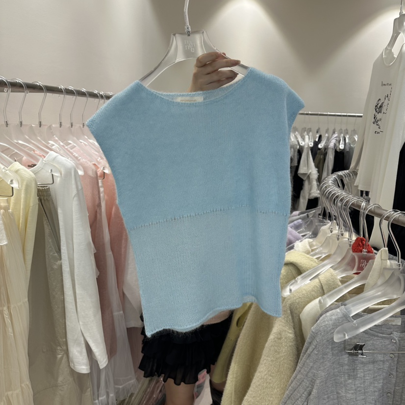 MIMME/LOOKK東大門代購女士新品真品推薦休閑吊帶背心鏤空MIMME/LOOKK吊帶/背心圖色3
