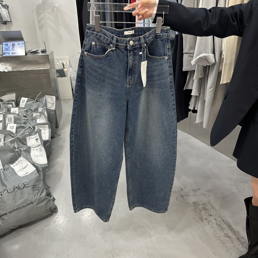 PAVEL東大門實拍女士新品推薦職業人氣26春夏熱賣休閑牛仔褲PAVEL牛仔褲圖色1