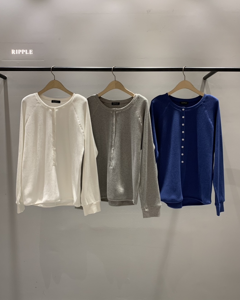 RIPPLE-P東大門實拍女裝新品熱賣時尚26春夏推薦長袖T恤RIPPLE-P長袖T恤