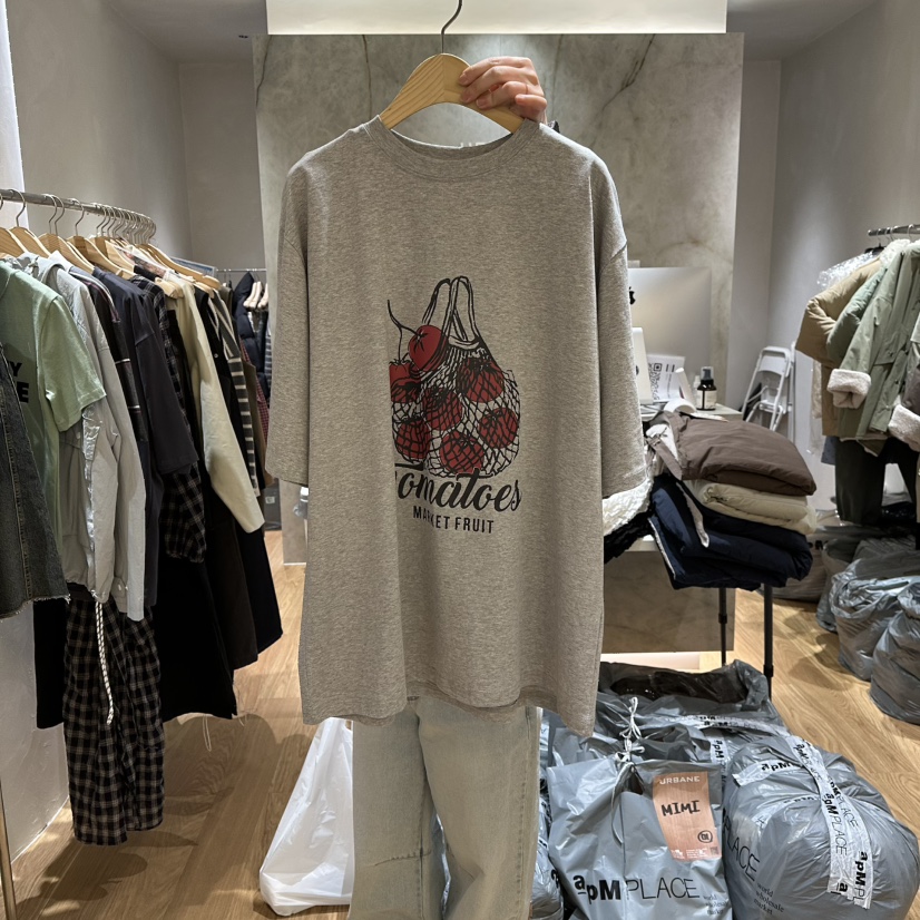 URBANE-P東大門代購女裝新品26春夏休閑職業時尚熱賣T恤URBANE-PT恤圖色2