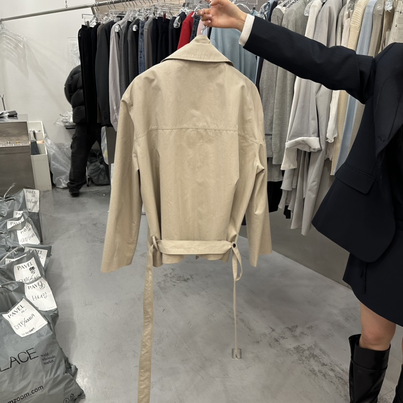 PAVEL韓國代購女裝新品熱賣26春夏真品休閑職業夾克含腰帶PAVEL夾克
