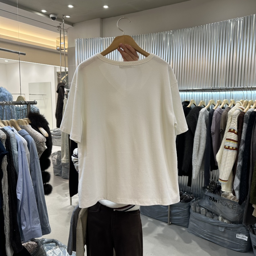 ALEGRE東大門代購女士新品時尚26春夏休閑人氣推薦T恤刺繡ALEGRET恤