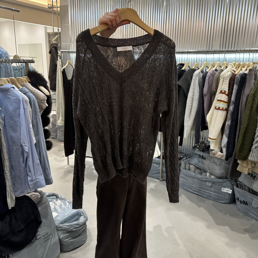 ALEGRE東大門實拍女裝新款推薦時尚休閑人氣職業真品針織衫ALEGRE針織衫圖色3