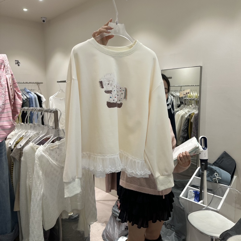 MIMME/LOOKK韓國代購女裝新款26春夏人氣真品休閑時尚衛衣MIMME/LOOKK衛衣圖色1