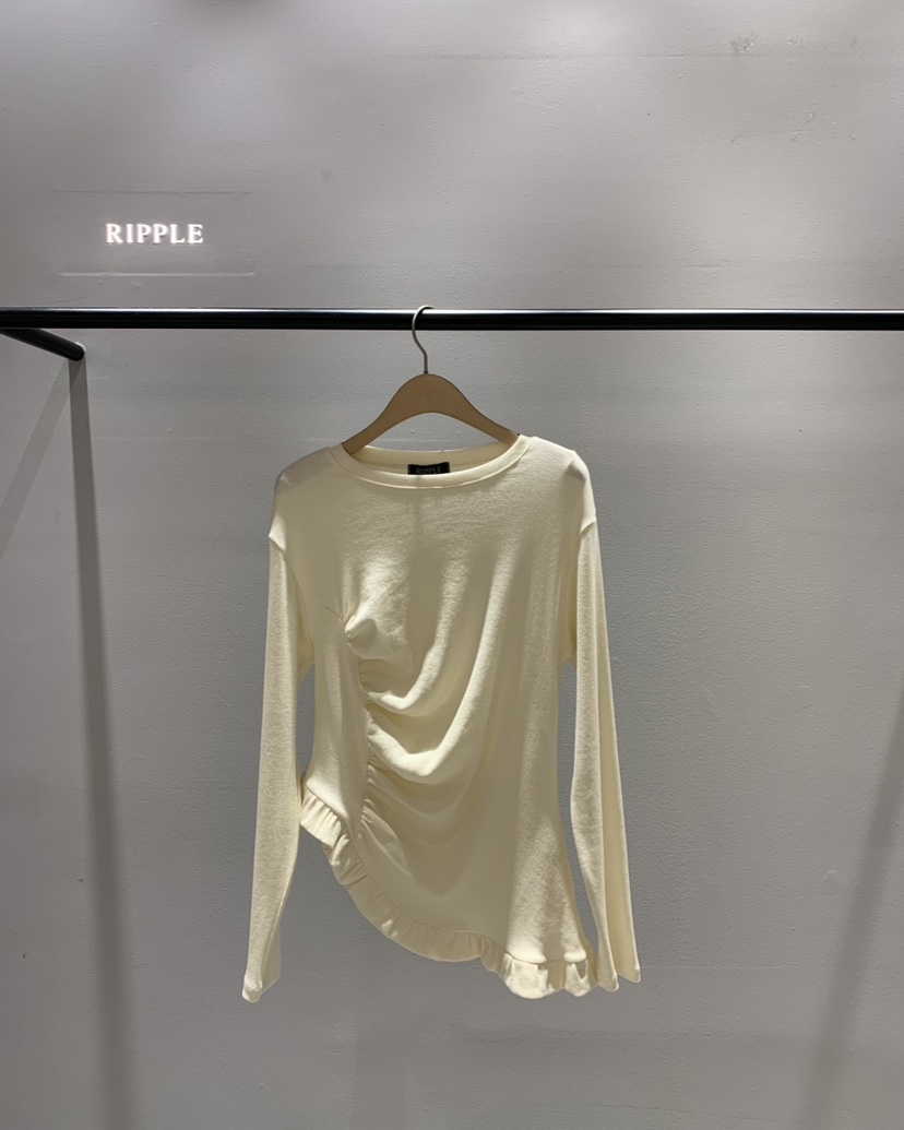 RIPPLE-P東大門直郵女裝新品時尚職業人氣熱賣真品長袖T恤RIPPLE-P長袖T恤圖色1