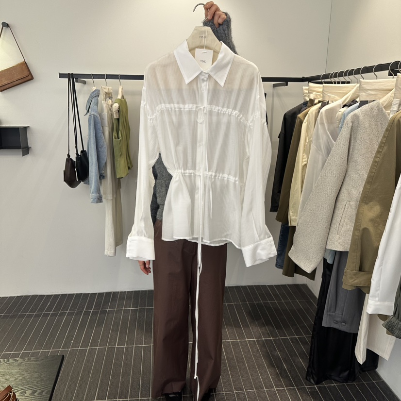 FIND-P東大門實拍女士新品推薦休閑職業26春夏襯衫蕾絲衫FIND-P襯衫/蕾絲衫圖色1