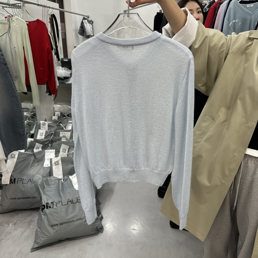 PAVEL東大門直郵女士新品人氣26春夏針織衫不含內搭馬海毛開衫PAVEL針織衫