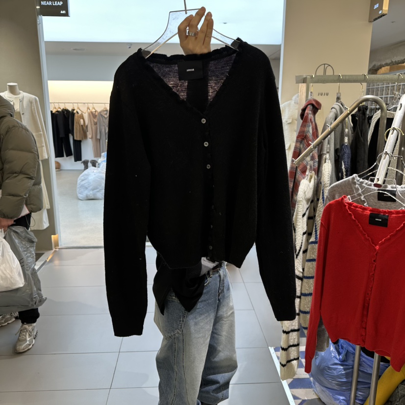 AMOUR東大門代購女士新品26春夏休閑職業推薦人氣針織衫開衫AMOUR針織衫圖色3