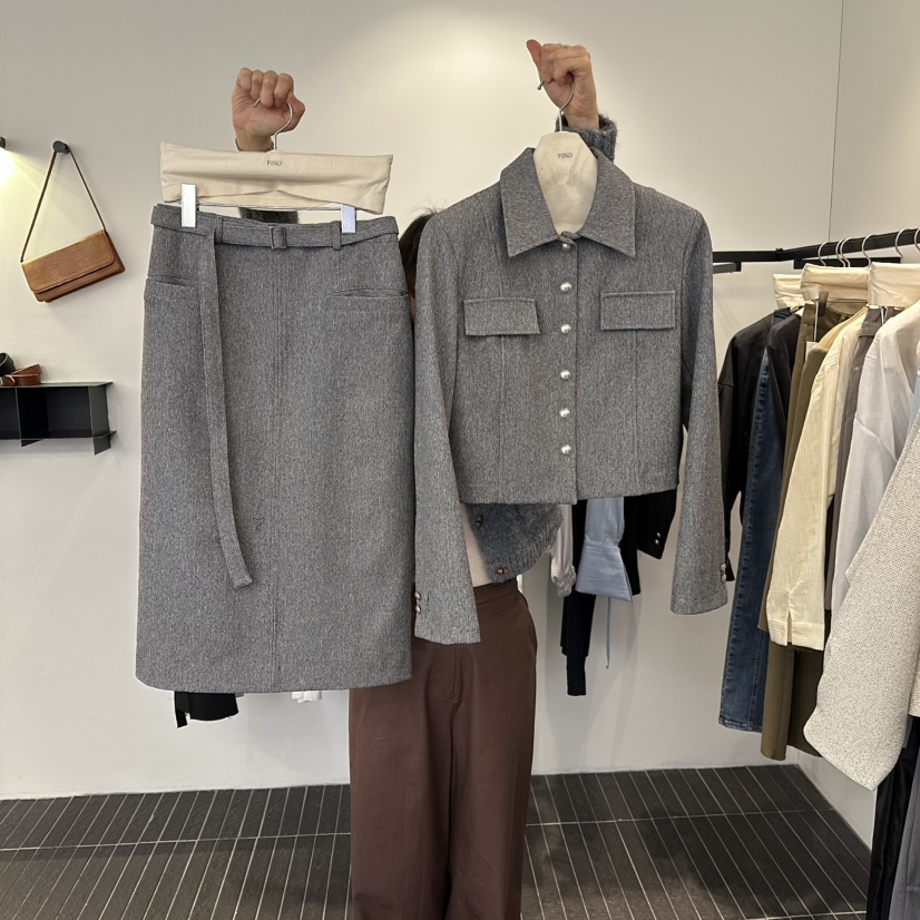 FIND-P韓國直郵女裝新品職業真品熱賣時尚人氣推薦休閑套裝FIND-P套裝圖色2