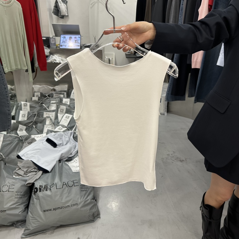 PAVEL東大門代購女裝新款職業真品休閑26春夏熱賣吊帶背心PAVEL吊帶/背心圖色1白色