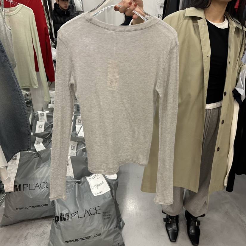 PAVEL韓國代購女裝新品26春夏人氣推薦休閑熱賣時尚長袖T恤PAVEL長袖T恤