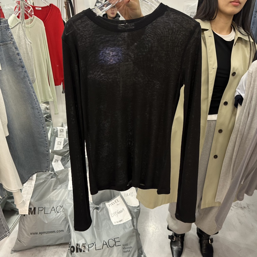 PAVEL韓國代購女裝新品26春夏人氣推薦休閑熱賣時尚長袖T恤PAVEL長袖T恤圖色5