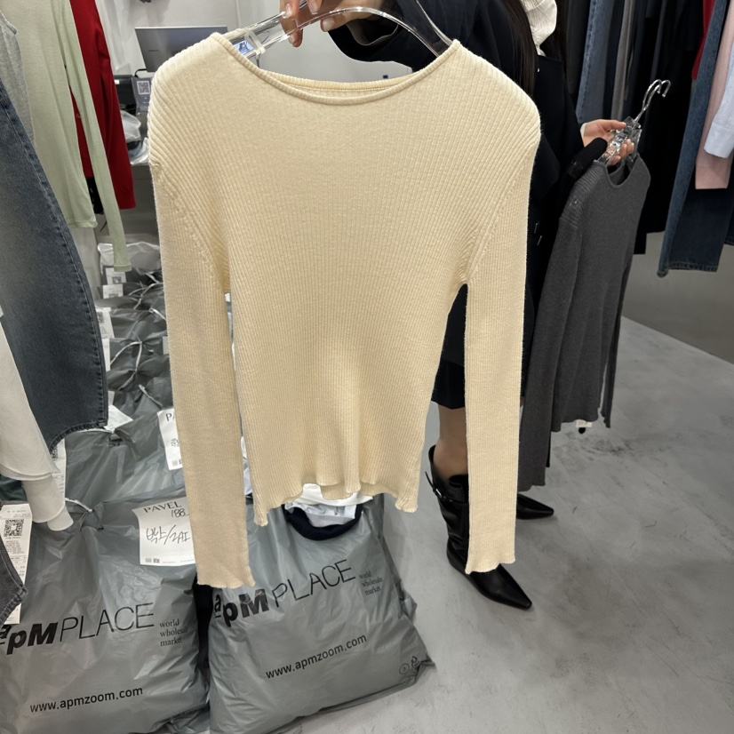 PAVEL東大門直郵女裝新品推薦時尚真品職業人氣休閑長袖T恤PAVEL長袖T恤圖色1