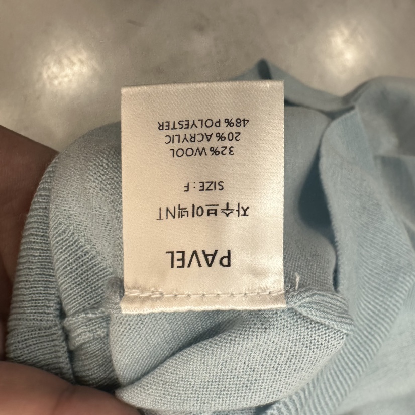 PAVEL韓國代購女裝新品推薦真品時尚熱賣休閑針織衫V領刺繡PAVEL針織衫