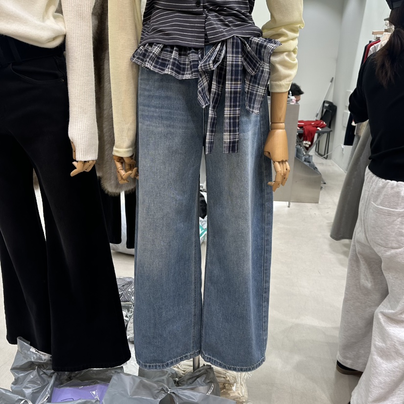 PART3韓國直郵女士新品熱賣26春夏職業真品時尚休閑牛仔褲Part.3牛仔褲