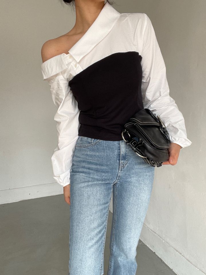 CRONG東大門代購女士新品人氣熱賣休閑推薦職業襯衫蕾絲衫CRONG襯衫/蕾絲衫