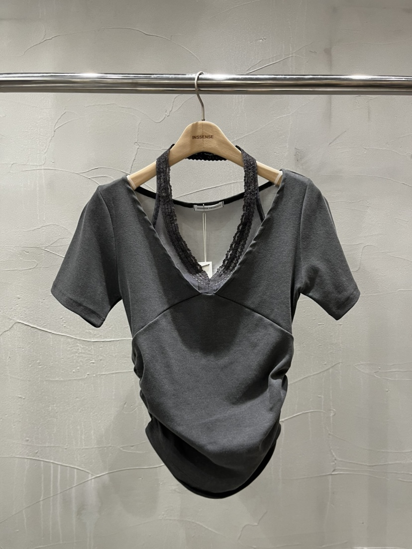 INSSENSE-A東大門代購女裝新品職業休閑真品推薦T恤假兩件INSSENSE-AT恤圖色1