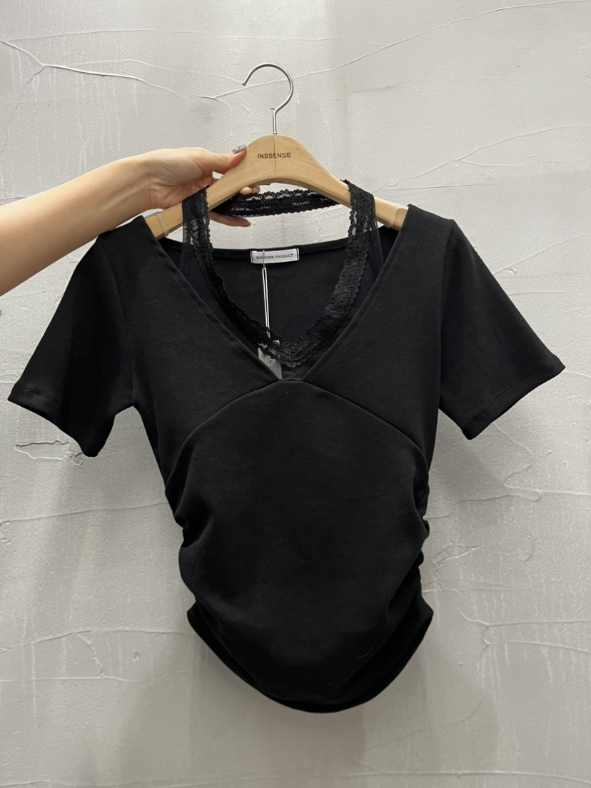 INSSENSE-A東大門代購女裝新品職業休閑真品推薦T恤假兩件INSSENSE-AT恤圖色3