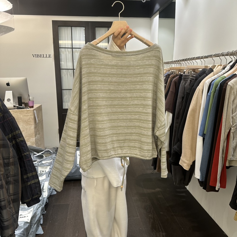VIBELLE東大門實拍女士新品人氣真品時尚職業熱賣長袖T恤VIBELLE長袖T恤
