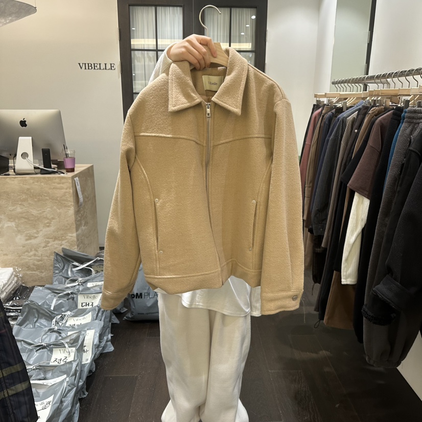 VIBELLE韓國代購女裝新品26春夏真品休閑職業人氣時尚夾克VIBELLE夾克圖色1