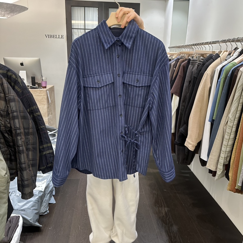 VIBELLE韓國代購女裝新款休閑26春夏推薦時尚熱賣襯衫蕾絲衫VIBELLE襯衫/蕾絲衫圖色2