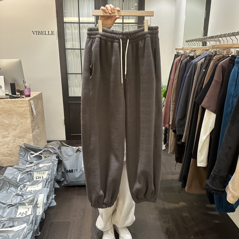 VIBELLE東大門代購女士新品熱賣休閑時尚休閑褲毛圈特價絨VIBELLE休閑褲圖色4
