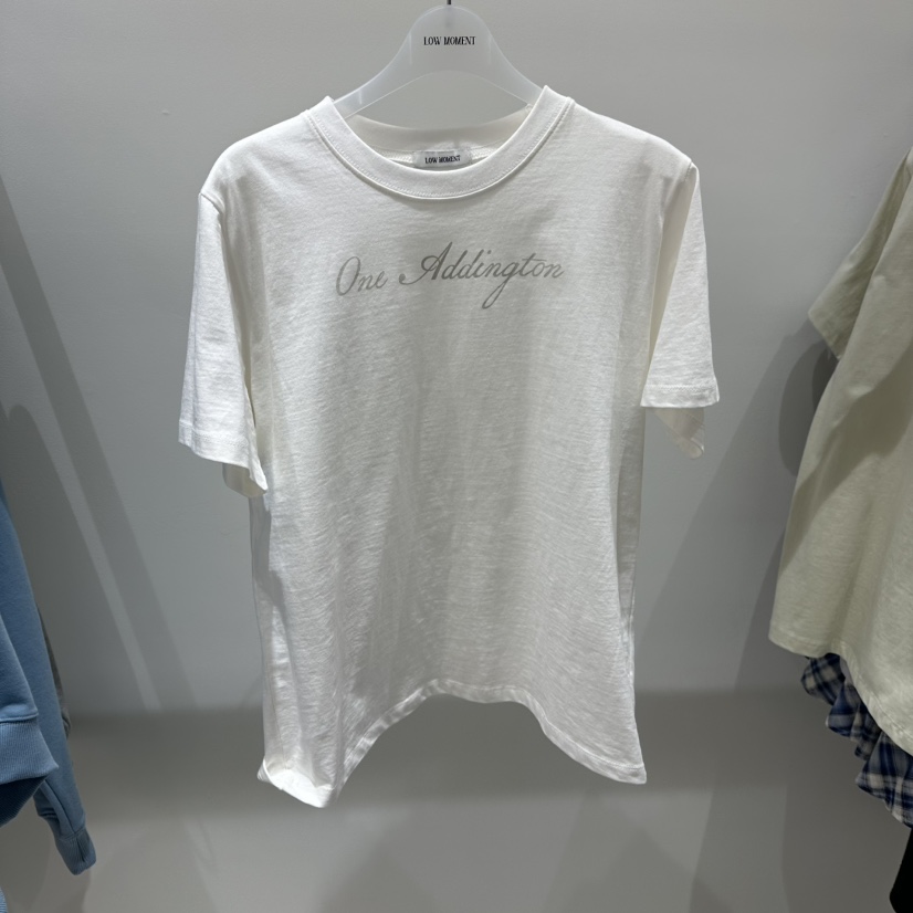 LOW MOMENT東大門直郵女士新品人氣26春夏職業真品熱賣T恤LOW MOMENTT恤圖色1