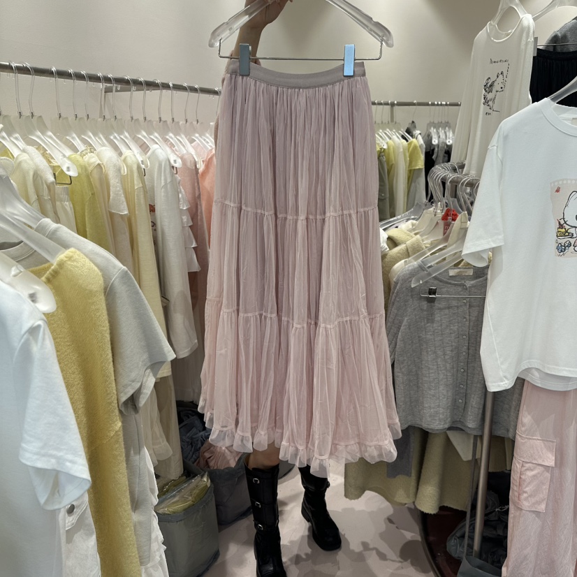 MIMME/LOOKK東大門實拍女士新款推薦時尚熱賣長裙褶裥長款MIMME/LOOKK長裙