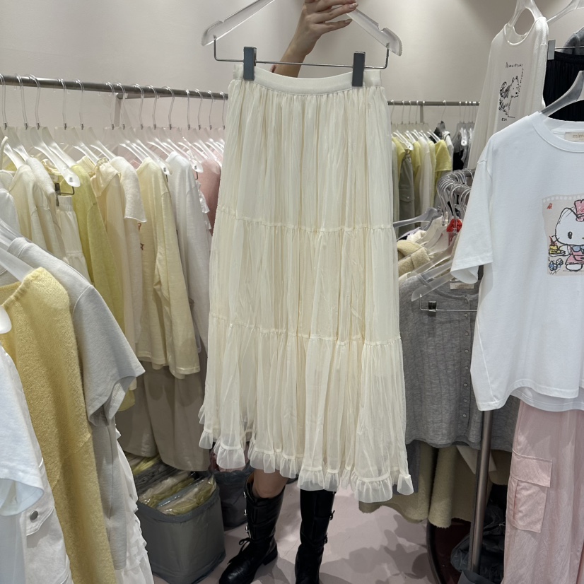 MIMME/LOOKK東大門實拍女士新款推薦時尚熱賣長裙褶裥長款MIMME/LOOKK長裙圖色2