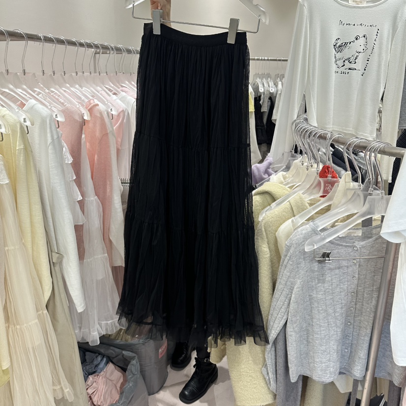 MIMME/LOOKK東大門實拍女士新款推薦時尚熱賣長裙褶裥長款MIMME/LOOKK長裙圖色3