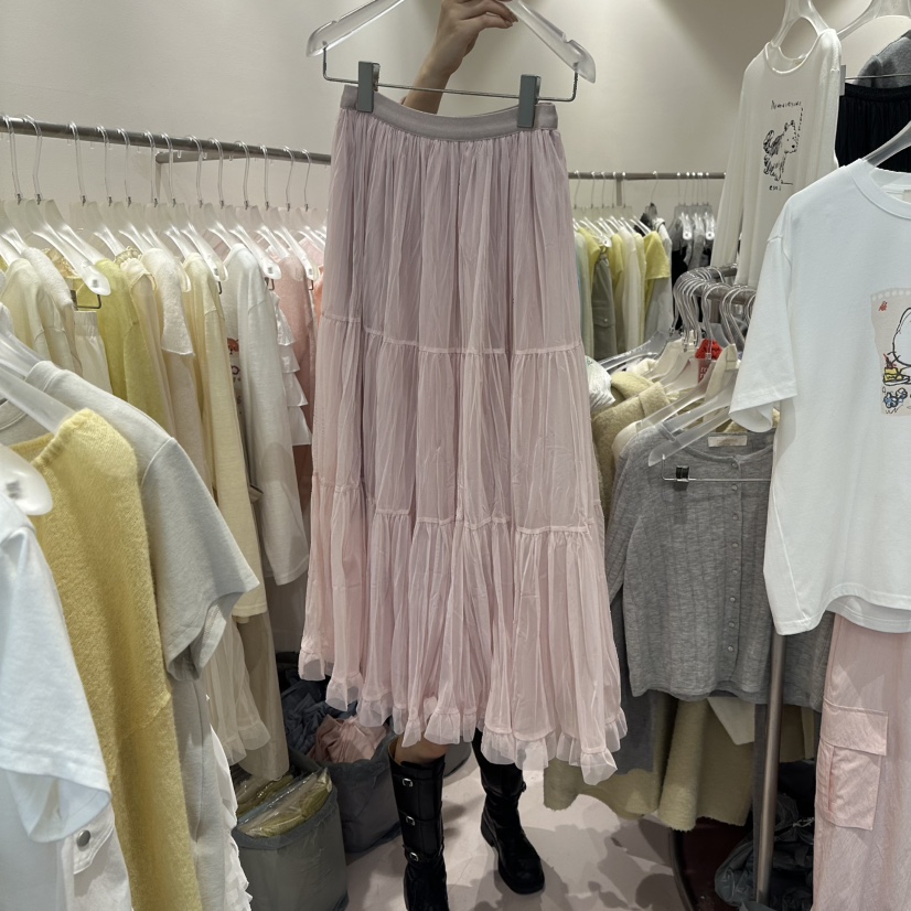 MIMME/LOOKK東大門實拍女士新款推薦時尚熱賣長裙褶裥長款MIMME/LOOKK長裙圖色4