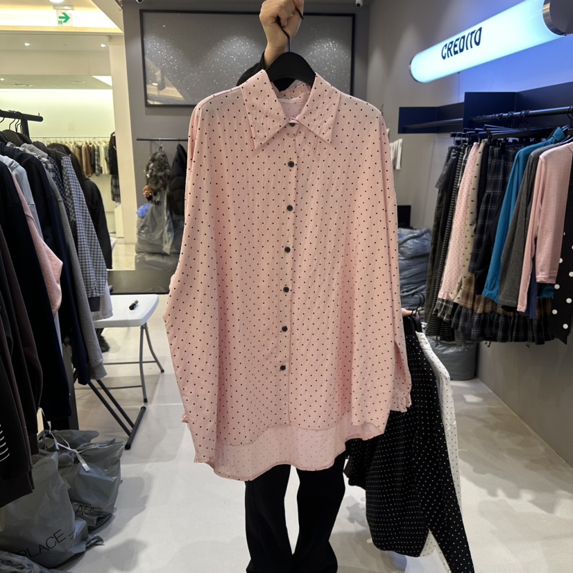 CREDITO韓國代購女士新款人氣推薦職業真品休閑襯衫蕾絲衫CREDITO襯衫/蕾絲衫圖色2