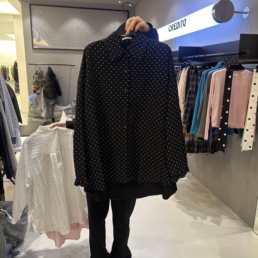 CREDITO韓國代購女士新款人氣推薦職業真品休閑襯衫蕾絲衫CREDITO襯衫/蕾絲衫圖色3