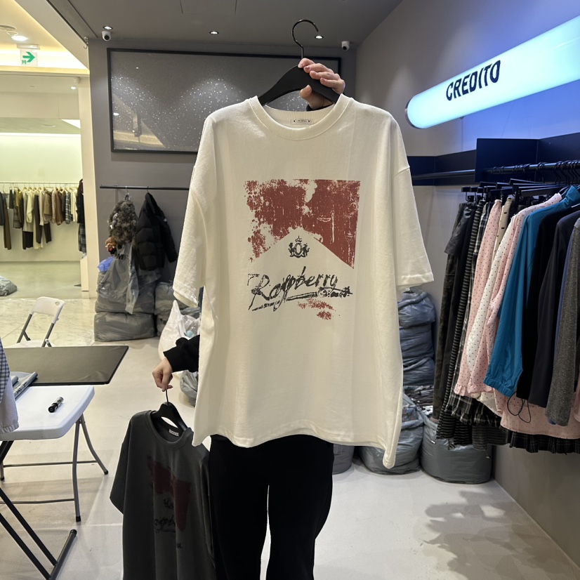 CREDITO韓國代購女裝新款推薦職業真品人氣26春夏熱賣T恤CREDITOT恤圖色1