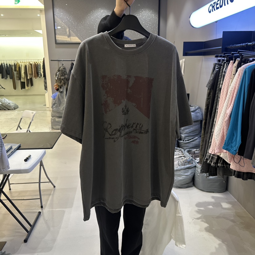 CREDITO韓國代購女裝新款推薦職業真品人氣26春夏熱賣T恤CREDITOT恤圖色2