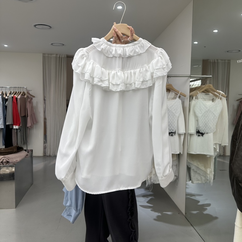 VAULT韓國直郵女裝新品時尚人氣推薦26春夏休閑襯衫蕾絲衫VAULT襯衫/蕾絲衫