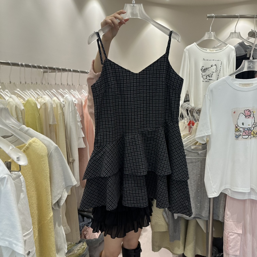 MIMME/LOOKK韓國直郵女裝新品真品推薦時尚休閑26春夏連衣裙MIMME/LOOKK連衣裙圖色2黑色