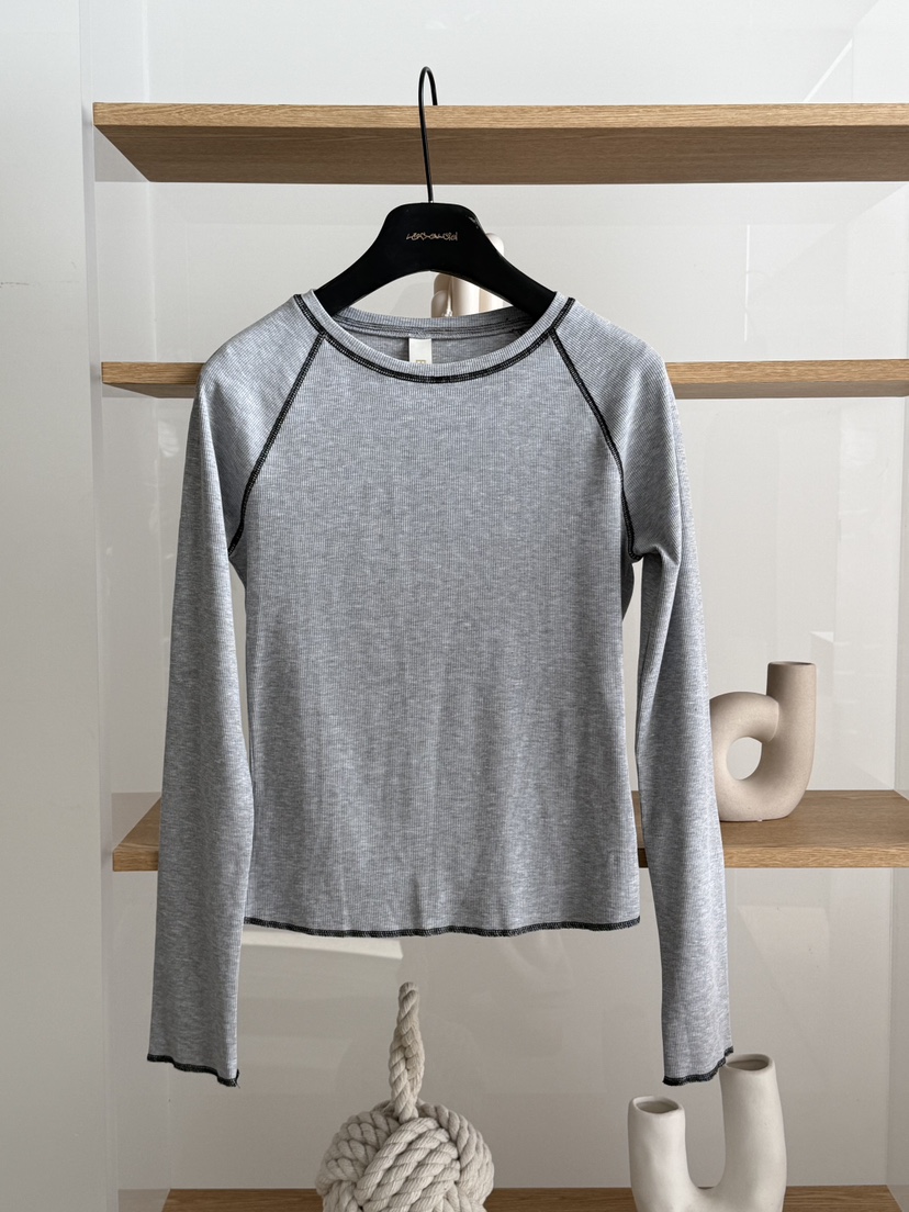 LARCENCICL/BESO韓國直郵女裝新品時尚人氣推薦26春夏長袖T恤LARCENCICL/BESO長袖T恤圖色1