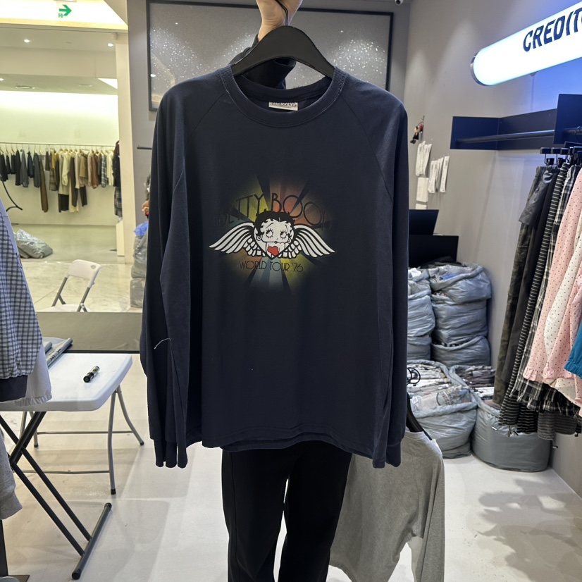 CREDITO東大門實拍女裝新品休閑熱賣職業人氣真品長袖T恤CREDITO長袖T恤圖色3