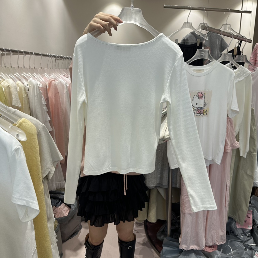 MIMME/LOOKK東大門代購女士新款熱賣真品休閑26春夏長袖T恤MIMME/LOOKK長袖T恤