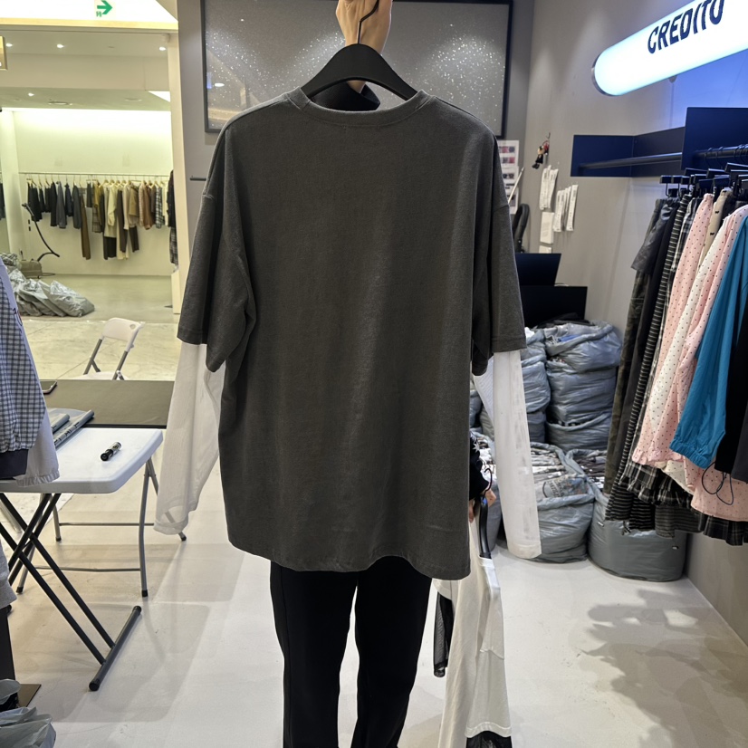 CREDITO東大門直郵女裝新品職業時尚真品推薦26春夏長袖T恤CREDITO長袖T恤