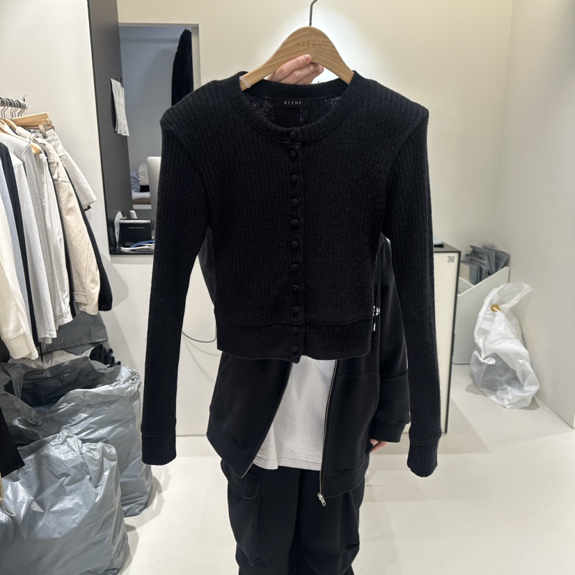 BEENS東大門實拍女裝新款真品人氣休閑職業推薦針織衫開衫BEENS針織衫圖色4