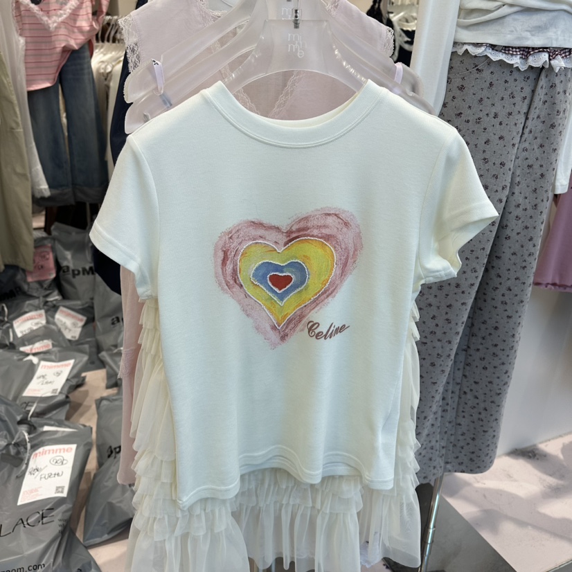 MIMME/LOOKK韓國直郵女士新品時尚26春夏真品人氣職業T恤MIMME/LOOKKT恤圖色1