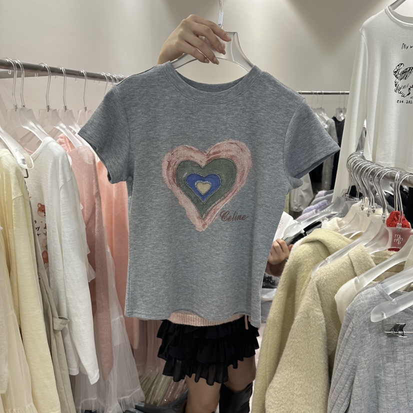 MIMME/LOOKK韓國直郵女士新品時尚26春夏真品人氣職業T恤MIMME/LOOKKT恤圖色2