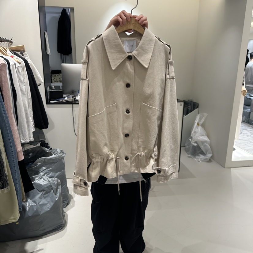 BEENS東大門代購女裝新款推薦26春夏休閑熱賣職業真品夾克BEENS夾克圖色1